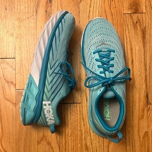 Hoka One One Arahi 4 Womens Size 9.5 Light Blue Mesh Athletic Running